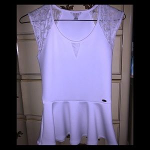Short sleeved peplum top